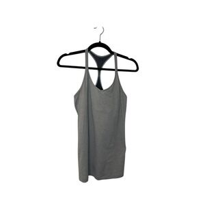 Under Armour Womens Racerback Tank Top Gray Athletic‎ Gym Workout Size Medium